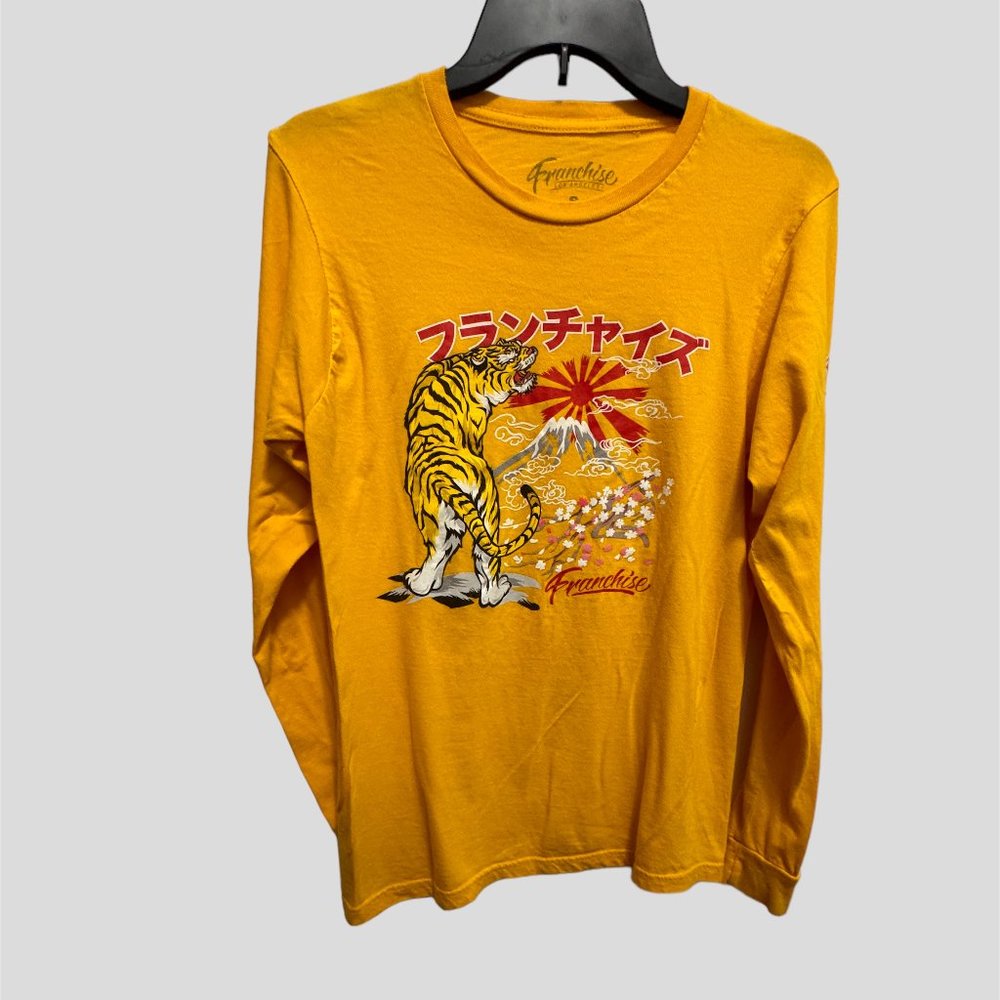 Franchise  La Tiger Graphic T shirt size small long sleeve